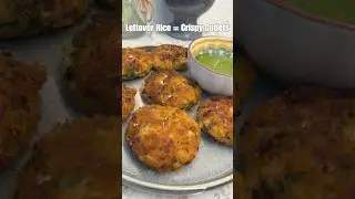 Leftover Rice Cutlets Recipe  #shortsviral #tikki #leftoverricerecipe