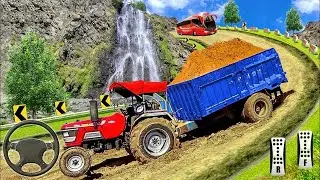 tractor trolly game |  tractor trolly offroad  game  android gameplay tarikgame