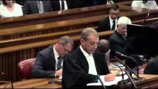 Pistorius Was Photographed in Bloody Prosthetics