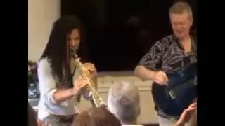 Pleasure Seeker at rare home concert! Paul Taylor and Peter White.