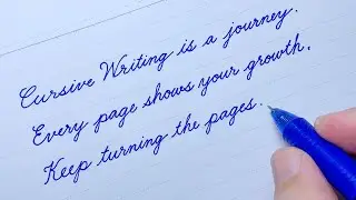 Cursive Writing Quote 12 | How to write in cursive | Cursive Handwriting Practice | Cursive Letters