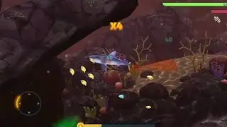 Hungry Shark evolution 4x Fish... Game play..