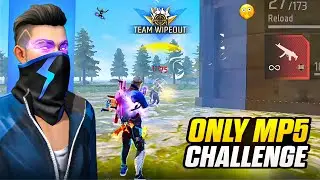 Solo Vs Squad With Only MP5 Challenge 20 Kills!? 😳 Free Fire