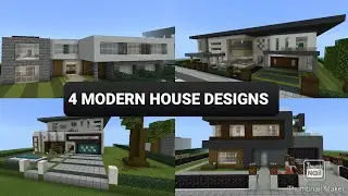 Four modern house designs in minecraft 1.17 #minecraft #minecraft1.17 #modernhousedesign