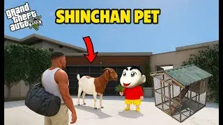 GTA 5 : GOAT IN THE HOUSE SHINCHAN NEW PET