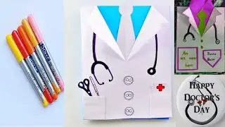DIY doctor day card|how to make doctor day card|thank you card for doctors|doctor card