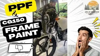 Honda CG150 frame paint quality | PPF Coating