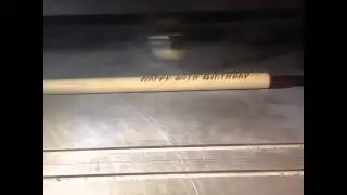 Personalised laser engraved drumsticks