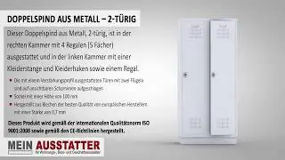 Doppelspind aus Metall - 2-t&uuml;rig | Mein-Ausstatter