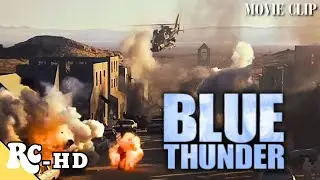 Testing The Anti-Terrorism Helicopter | Blue Thunder Clip | Roy Scheider | Crime Action Thriller