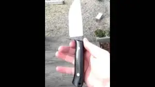 Elkheart in 52100 and black linen micarta