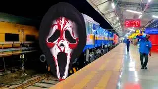 vfx bhutiya train coming and ghost  attack horror railway station danger station road vfx video