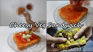 Cheesy Veg Sandwich| easy bread sandwich| Bread recipes| BerryBake EP.39