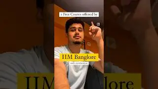 Free Courses | IIM Banglore | Data Science | Analytics