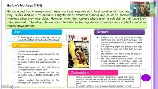 Lesson 1 - Animal studies of attachment Lorenz and Harlow