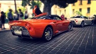 2x Spyker C8 Aileron - V8 sounds in Monaco!