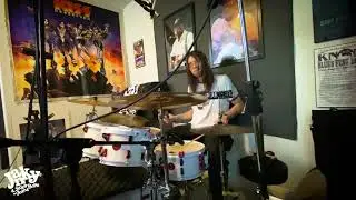 Cole Koenning tracking drums on new Janky CBG CD