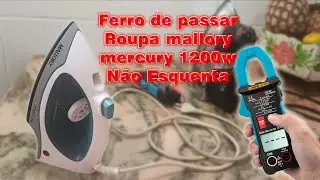 Ferro de passar Roupa mallory mercury 1200w Não Esquenta
