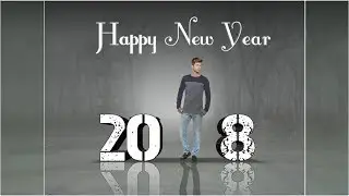 &zwnj;Happy new year-2018 photo effect in ps touch tutorial || manipulation editing tutorial