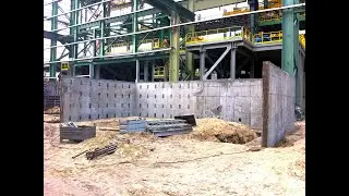 Construction of a slag storage site / Площадка хранения шлаков