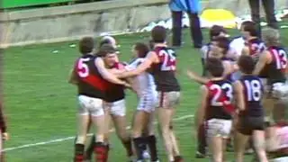 Essendon Player Throws Away Doull's Headband