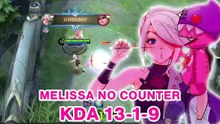13 Kills!! Melissa Sidelane Monster, Almost got SAVAGE!! - Build Top 1 Global Melissa ~ MLBB