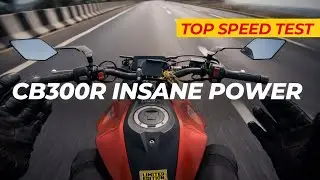 Обзор первого тест-драйва и тест максимальной скорости Honda CB300R | Невероятная мощность [PSR R...