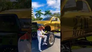 Monster Lift Kit Ram Truck 24K Gold Wrap