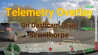 Add Telemetry Overlay to your Dashcam Video's. Driving around Scunthorpe