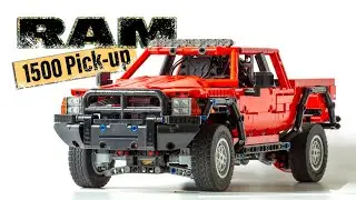 RAM 1500 Pick-up Truck made from Lego TECHNIC