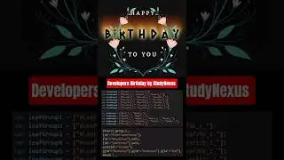 HTML CSS JS Happy Birthday Animation 🌸 | Flower Effect 🎂 #shorts  #birthday