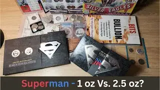 Имеет ли значение размер? Первый взгляд: серебряная медаль Супермена весом в 1 унцию против медал...