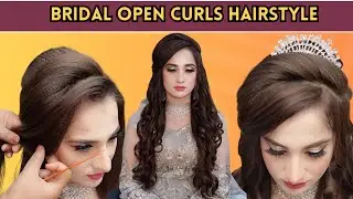 EASY Open Curls BRIDAL HairStyle || QUICK HAIRDO || INDIAN BRIDE HAIRSTYLE