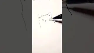 drawing cat cute easy #shorts #shortdrawing #short