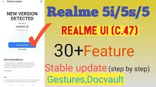 Realme 5/5i & 5s Realme UI update | top 20 new feature, screen off display | Realme 5i new update ,