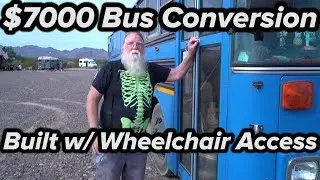 RTR 2018 / SkooliePalooza / Steampunk Steve's Bus Built for Wife in Wheelchair (Quartzsite, AZ)