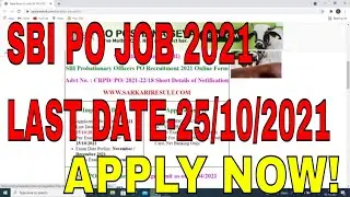 State Bank of India SBI Probationary Officer PO Recruitment 2021 Online Form |FULL DETAILS