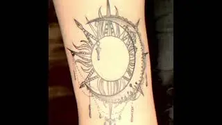 SUN & MOON SCRIPT TATTOO AT MUMBAI TATTOO 💙 For Consultation Contact :  +91 9029993269 Nadeem