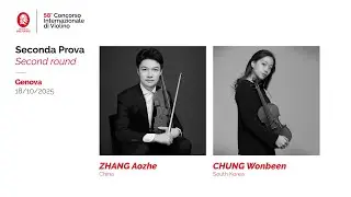 The 58th International Violin Competition &ldquo;Premio Paganini&rdquo; (Second Round &ndash; session III), 18.10.2025