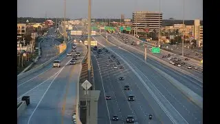 Interstate I-10 Night Drive Houston Texas !