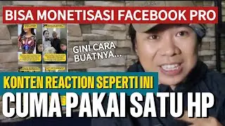 HOW TO CREATE REACTION CONTENT USING ONLY ONE PHONE LIKE THIS‼️ON FACEBOOK PRO YOU CAN PASS MONET...