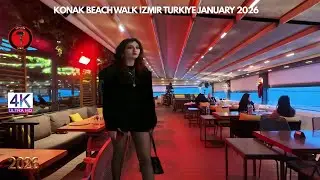 Konak Walking Tour | izmir, Turkey | January 15, 2025 [4K HD/60 fps]