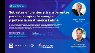 Subastas eficientes y transparentes para la compra de energía y potencia en América Latina