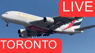 🔴 LIVE SNOWY Plane Spotting Toronto (YYZ)! | Nov 11 | A380 B777