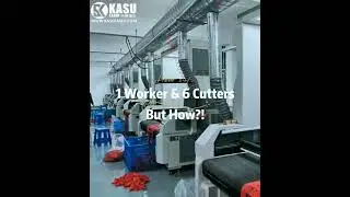 Laser Cutting Machine for Printing Fabric and Textiles with Vision System - 1 Worker + 6 Sets