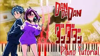 AiNA THE END - On The Way (DAN DA DAN Op #2) Easy Piano Tutorial