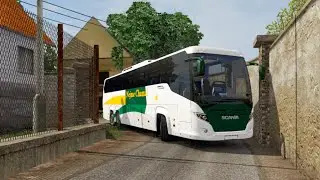 Scania Bus Going To Village Road Driving | Euro Truck Simulator 2