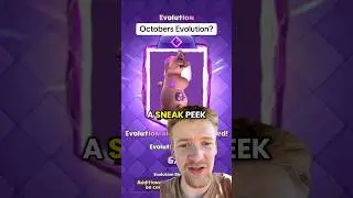 Octobers evolution possibly teased? #clashroyale #clashroyaleshorts #supercell
