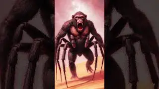 AI-Generated Hybrid &ndash; The Tarantamonk! #hybrid #animals #ai #fusion #shorts