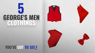 Top 10 George'S Men Clothings [ Winter 2018 ]: Oliver George 4pc Solid Vest Set-Red-3XL